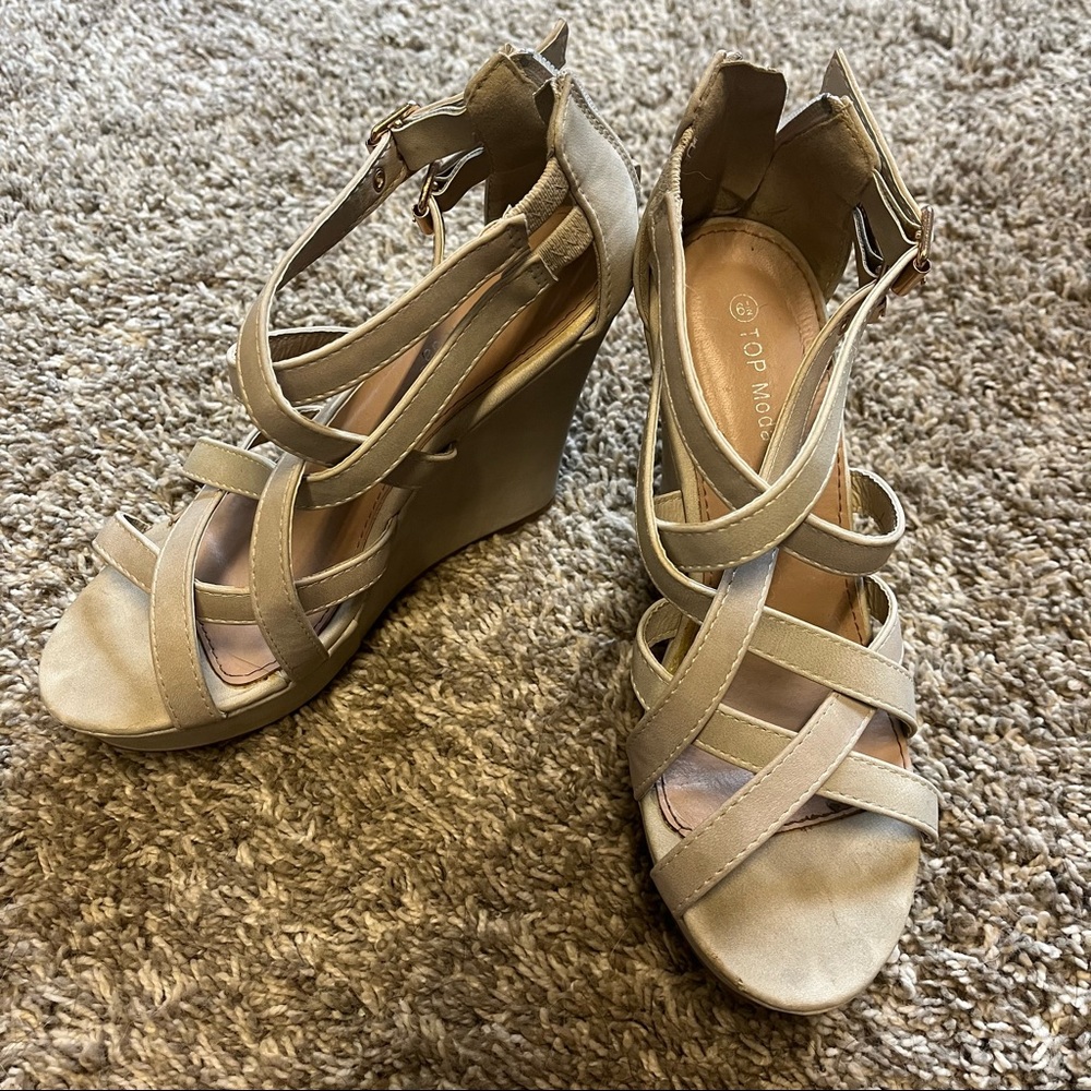 Super cute strappy wedge!